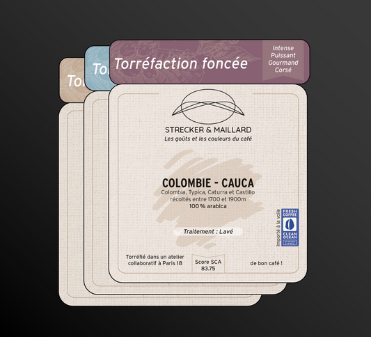 COLOMBIE - CAUCA - Coffret 3 torréfactions