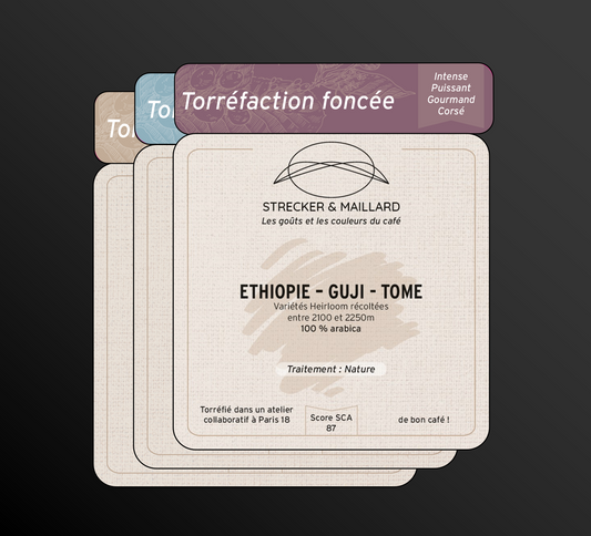 ETHIOPIE - GUJI - TOME - Coffret 3 Torréfactions