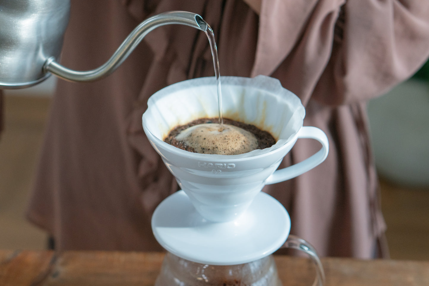 Dripper V60 en céramique blanc - 1-4 tasses - HARIO