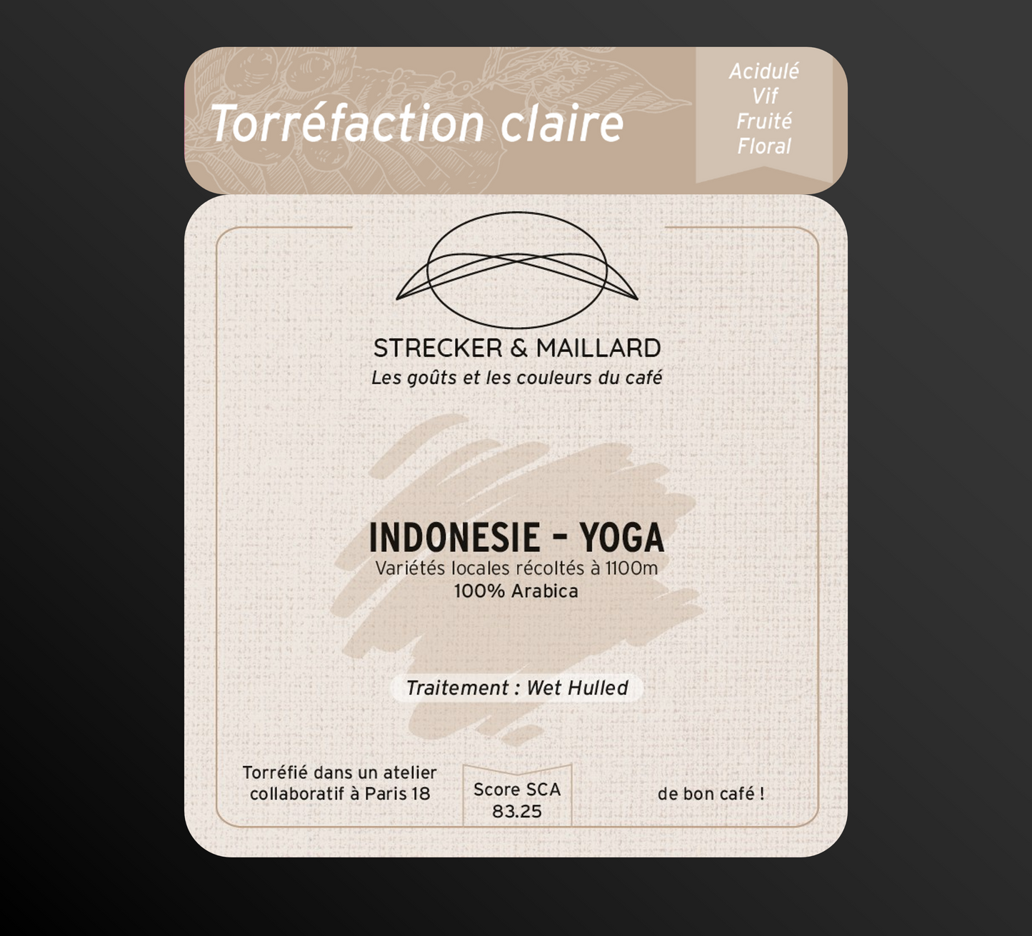 INDONESIE - YOGA - Torréfaction claire