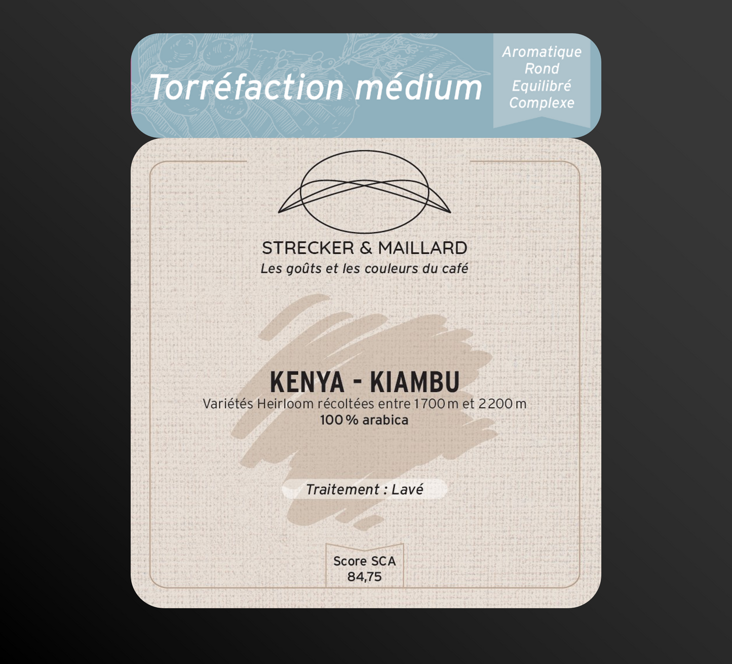 KENYA - KIAMBU - Torréfaction Medium