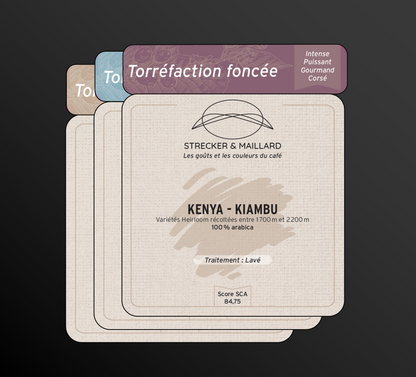 KENYA - KIAMBU - Torréfaction Coffret 3 Torréfactions