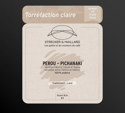 PEROU – PICHANAKI - Torréfaction Claire