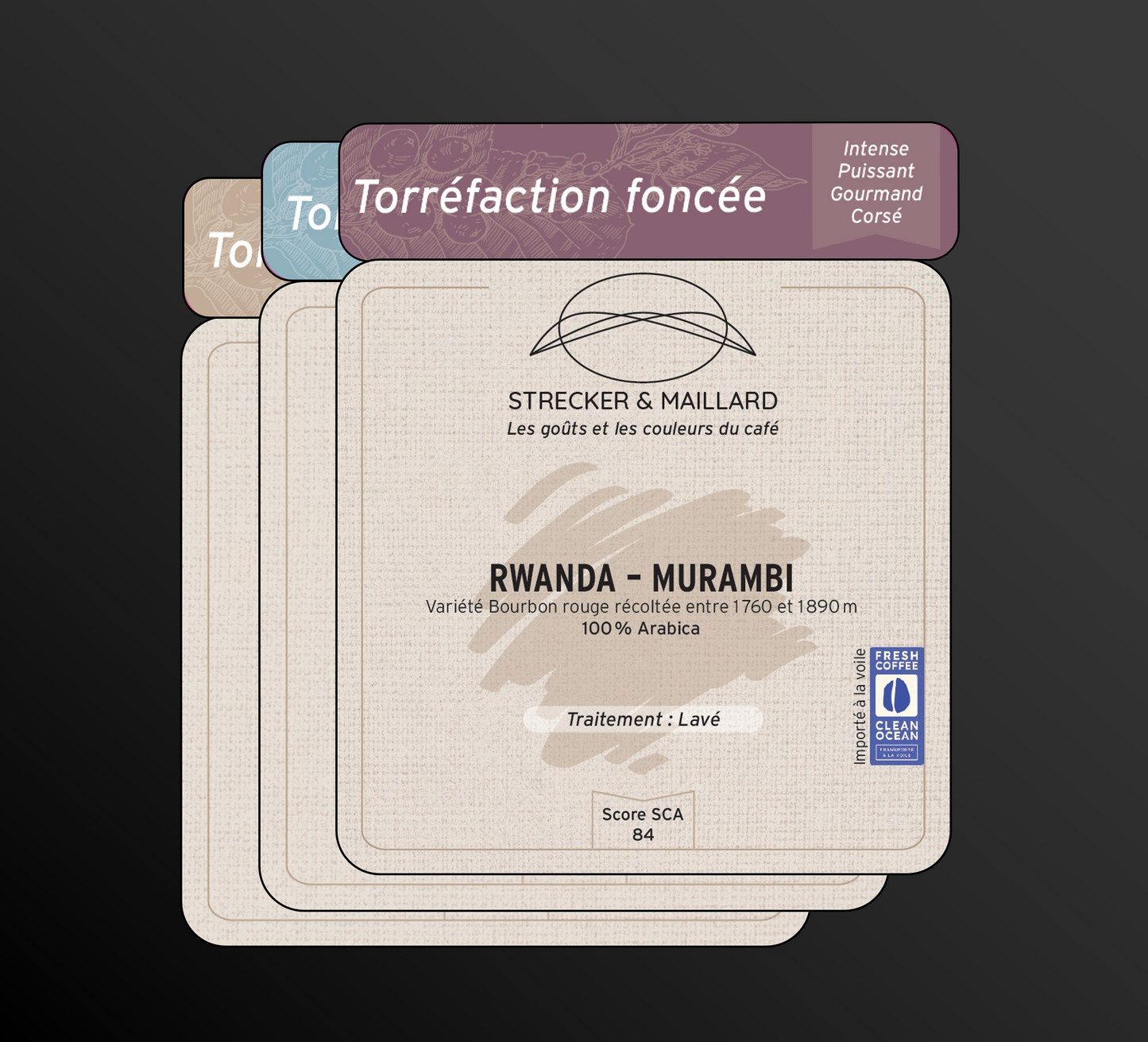 RWANDA - MURAMBI - Torréfaction Coffret 3 Torréfactions